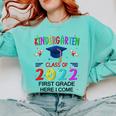 Kindergarten Graduation Class Of 2022 1st Grade Here I Come Comfort Colors Sweatshirt Chalky Mint
