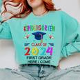 Kindergarten Graduation Class 2024 1st Grade Here I Come Comfort Colors Sweatshirt Chalky Mint