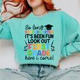 Kindergarten Graduation Graduate 1st Grade Here I Come Kids Comfort Colors Sweatshirt Chalky Mint