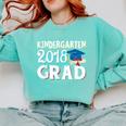Kindergarten Graduation Shirt Boys Girls Graduate Comfort Colors Sweatshirt Chalky Mint