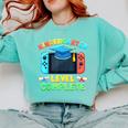 Kindergarten Level Complete Graduation Class 2025 Gamer Boys Comfort Colors Sweatshirt Chalky Mint