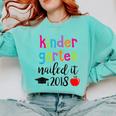 Kindergarten Nailed It 2018 Class Graduation T-Shirt Comfort Colors Sweatshirt Chalky Mint
