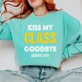 Kiss My Class Goodbye Shirt 2019 Graduation Shirt Comfort Colors Sweatshirt Chalky Mint