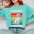 Labrador Retriever Introvert White Lab Comfort Colors Sweatshirt Chalky Mint