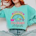 Last Day Of School Autograph 5th Grade Graduation Boys Girls Comfort Colors Sweatshirt Chalky Mint