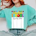 Last Day Of School Sign My Shirt Autograph Graduation Comfort Colors Sweatshirt Chalky Mint