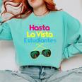 Last Day Of School Spanish Teacher Graduation T-Shirt Comfort Colors Sweatshirt Chalky Mint