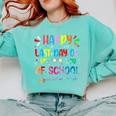 Last Day Of School Tie Dye School Graduation Summer Teacher Comfort Colors Sweatshirt Chalky Mint