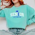 My Last First Day Senior 2023 Back To School Graduation 2023 Comfort Colors Sweatshirt Chalky Mint