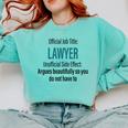 Lawyer Definition Quote Attorney Student Graduation Comfort Colors Sweatshirt Chalky Mint