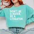 Lawyer Graduation Idea Shirt Law School Comfort Colors Sweatshirt Chalky Mint