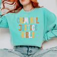 Lawyer True Crime Lover Addict Graduation Apparel Criminal Justice Girlie Major Degree Future Detective Comfort Colors Sweatshirt Chalky Mint