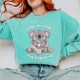 Leave Me Alone I'm Introverting Koala Introvert Comfort Colors Sweatshirt Chalky Mint Leave Me Alone I'm Introverting Koala Introvert Comfort Colors Sweatshirt Chalky Mint