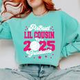 Lil Cousin Of a 2025 Graduate Prom Graduation 25 VolleyBall Comfort Colors Sweatshirt Chalky Mint