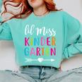 Lil Miss Kindergarten Grad Shirt Graduation Shirts 2018 Comfort Colors Sweatshirt Chalky Mint