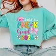 Little Miss Pre-K Grad 2026 Preschool Graduation Kids Girls Comfort Colors Sweatshirt Chalky Mint