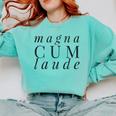 Magna Cum Laude Graduation Honors T Shirt Comfort Colors Sweatshirt Chalky Mint