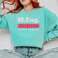Master Of Engineering Engineer Master Graduation Comfort Colors Sweatshirt Chalky Mint