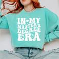 In My Master's Degree Era Graduation Master Degree Comfort Colors Sweatshirt Chalky Mint