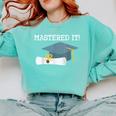 Masters Degree Graduation 2021 Social Work MPH MSW Grad Comfort Colors Sweatshirt Chalky Mint