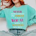 Masters Degree Graduation MPH Social Work Comfort Colors Sweatshirt Chalky Mint