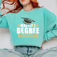 Masters Degree Survivor Graduation For MBA Graduate Comfort Colors Sweatshirt Chalky Mint