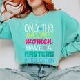 Masters In Education Degree Graduation Women MeD Comfort Colors Sweatshirt Chalky Mint
