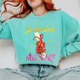 By Any Means Necessary Graduation HBCU Educated Girl Comfort Colors Sweatshirt Chalky Mint