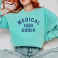 Medical Coder CPC Medical Coding Graduation Comfort Colors Sweatshirt Chalky Mint