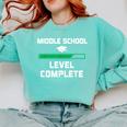 Middle School Graduation Shirt 8th Grade Comfort Colors Sweatshirt Chalky Mint