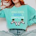 Middle School Level Complete Gaming Class Of 2022 Graduation Comfort Colors Sweatshirt Chalky Mint