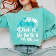 My Mommy Did It Tee Graduation Graduated Mom Proud Children Comfort Colors Sweatshirt Chalky Mint