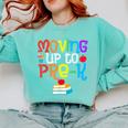 Moving Up To Pre-K Teacher Student Kid Graduation T-Shirt Comfort Colors Sweatshirt Chalky Mint