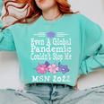 MSN Masters Science In Nursing Nurse Graduation 2022 Comfort Colors Sweatshirt Chalky Mint