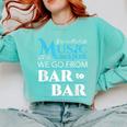 Music Major Student Pun Graduation Comfort Colors Sweatshirt Chalky Mint