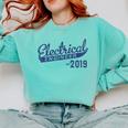 New Electrical Engineer Est 2019 Graduation Comfort Colors Sweatshirt Chalky Mint