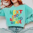 Next Stop Second Grade 1st Grade Graduation Day Kids Comfort Colors Sweatshirt Chalky Mint