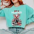 Not A Hugger Teddy Bear Antisocial Introvert Comfort Colors Sweatshirt Chalky Mint Not A Hugger Teddy Bear Antisocial Introvert Comfort Colors Sweatshirt Chalky Mint