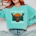 Im Not Lost Im Hunting Introvert Hunter Antisocial Comfort Colors Sweatshirt Chalky Mint Im Not Lost Im Hunting Introvert Hunter Antisocial Comfort Colors Sweatshirt Chalky Mint