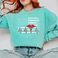 Nurse 2018 American Flag Tee Nursing School Graduation Comfort Colors Sweatshirt Chalky Mint