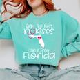 Nurse Florida RN CNA LPN Nursing Student Graduation Comfort Colors Sweatshirt Chalky Mint