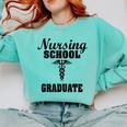 Nursing School Graduate Nurse Graduation Medical T-Shirt Comfort Colors Sweatshirt Chalky Mint