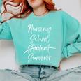 Nursing School Survivor Shirt Nurse Student Graduation Comfort Colors Sweatshirt Chalky Mint