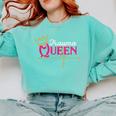 Nursing Shirt Graduation Nurse School Trauma Queen Shirt Comfort Colors Sweatshirt Chalky Mint