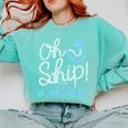 Oh Ship It's a Grad Trip Cruise Graduation T-Shirt T-Shirt Comfort Colors Sweatshirt Chalky Mint