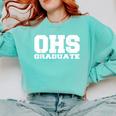 OHS High School Graduation Party Rival Game OHS Reunion Comfort Colors Sweatshirt Chalky Mint
