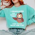 Owl Elementary Graduation Shirt-6th Grade Graduation Comfort Colors Sweatshirt Chalky Mint