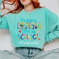Paraprofessional Happy Last Day Of School Women Graduation Comfort Colors Sweatshirt Chalky Mint