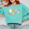 Peace Out Elementary Graduation Graduate Class Of 2025 Comfort Colors Sweatshirt Chalky Mint