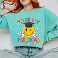 Peace Out Preschool Graduation Last Day Teachers Boys Girls Comfort Colors Sweatshirt Chalky Mint
